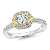 Diamond Halo Engagement Ring